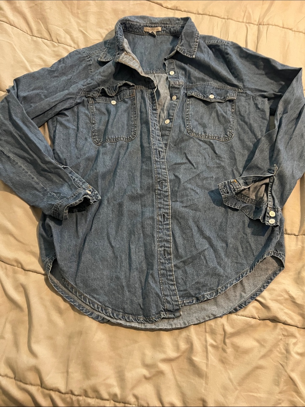 Charlotte Russe Light Blue Denim Shirt